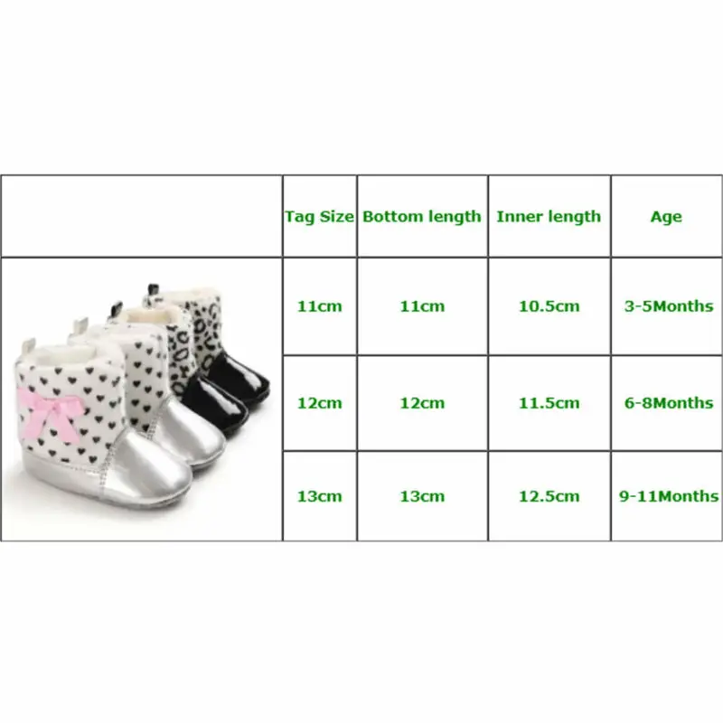 Ботиночки для новорожденных мальчиков и девочек зимние мягкие серебристые