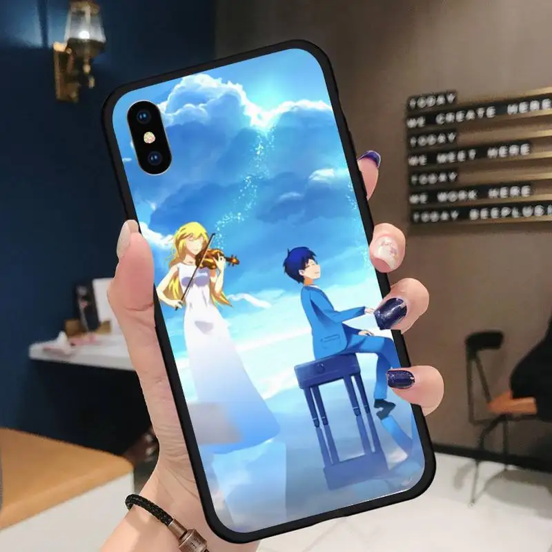 

Your lie in April Japan anime Phone Case for iPhone 11 12 pro XS MAX 8 7 6 6S Plus X 5S SE 2020 XR