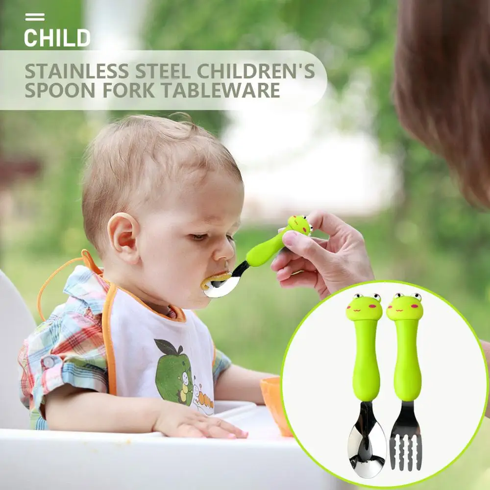 Комплект из 2 предметов удобный набор детской посуды с рисунком животных