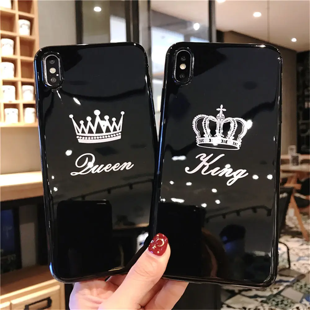 Силиконовый чехол из ТПУ с короной для iPhone 11 Pro 6 6s 7 8 Plus X XR XS Max King телефона в стиле
