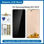 Черный для Samsung Galaxy A31, A315, A315G, A315N, ЖК-дисплей, сенсорный экран, дигитайзер, инструменты в сборе, SM-A315FDS, A315GDS