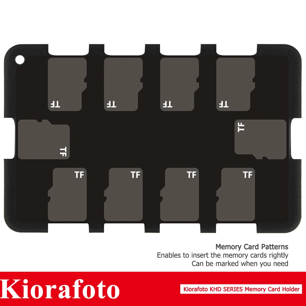 Kiorafoto аксессуары для камеры держатель карты памяти SD/MSD/Micro SD/TF протектор Canon 1300d/Nikon