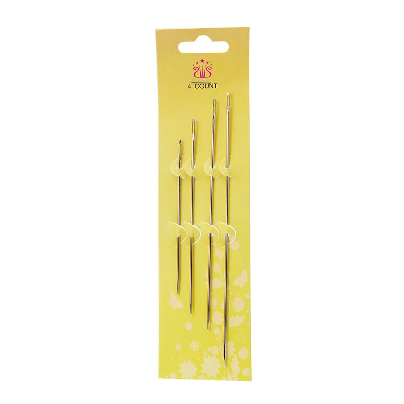 

4pcs Needles Hand Sewing Crafts Large Big Eye Manual For Embroidery Tapestry