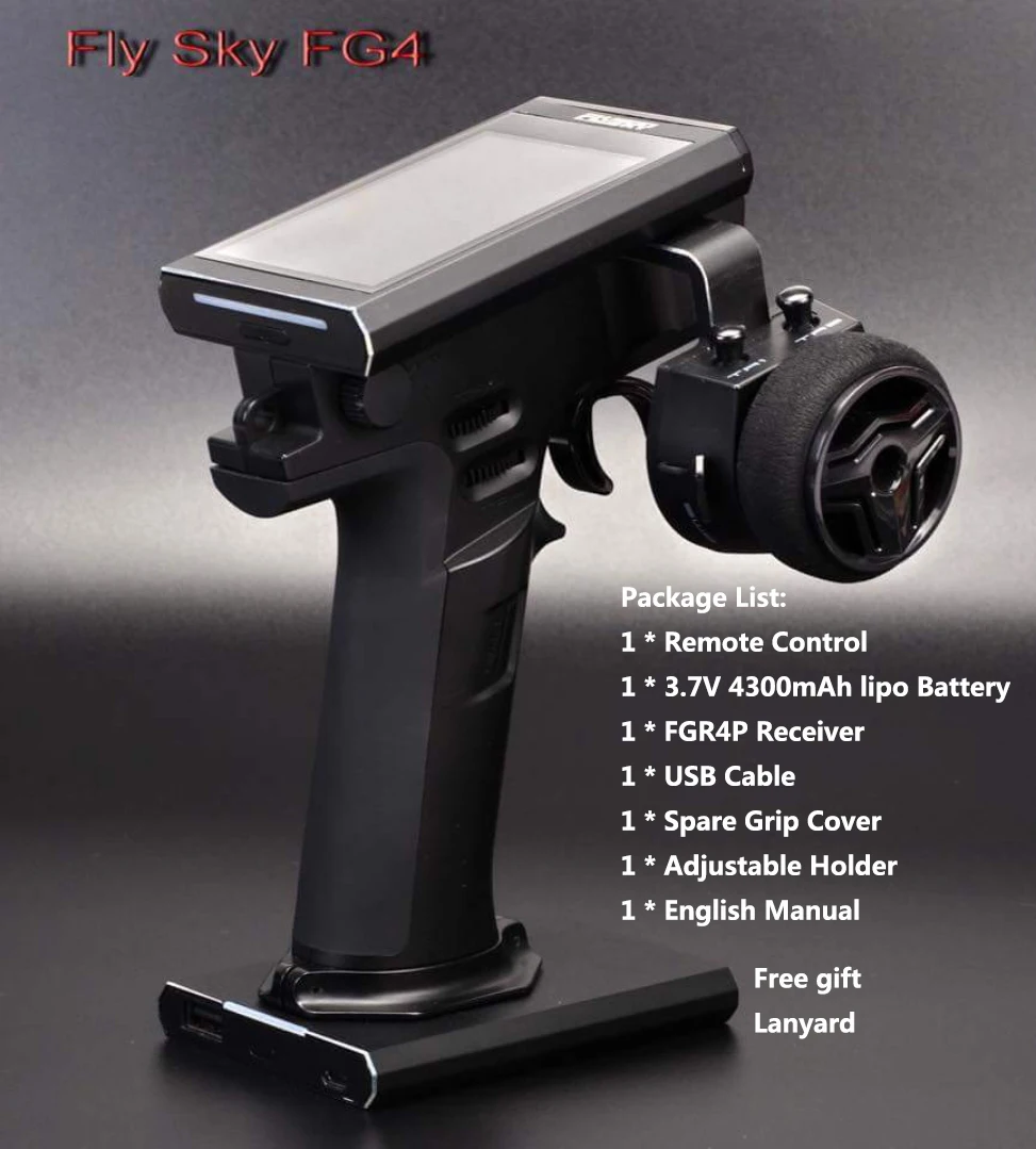 FLYSKY FS NB4 передатчик 2 4G 4CH благородный Радиоконтроллер с приемником FGR4P HVGA 3 5 дюйма
