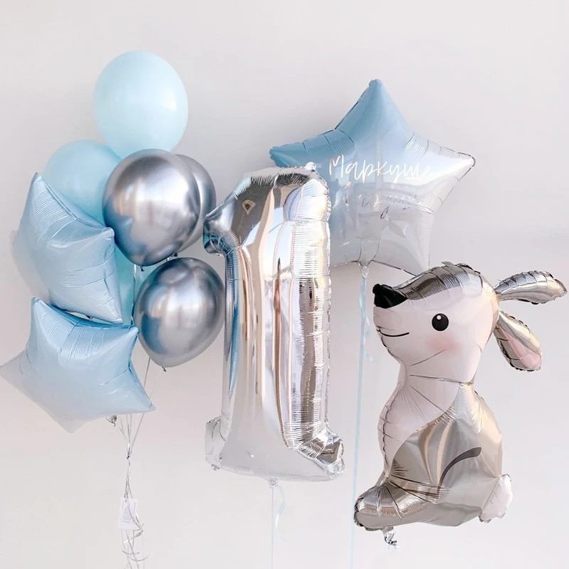 

Воздушные шары из фольги в виде Пасхальных Кроликов, 11 шт.