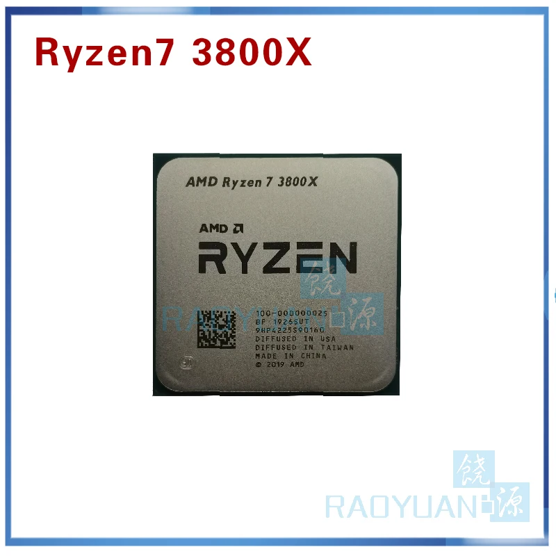 Новый процессор AMD Ryzen 7 3800X R7 3 9 ГГц 7NM L3 = 32M 100 000000025 Восьмиядерный 16 поточный разъем