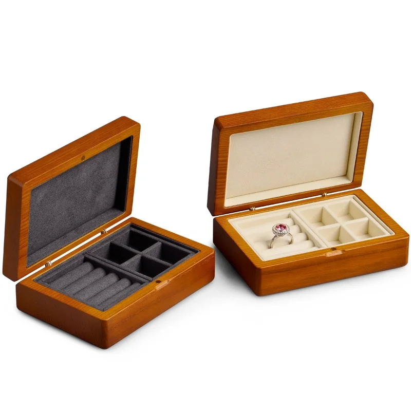 

Oirlv Wooden Jewelry Case For Ring Earrings Bracelet Pendant Necklace Watch Box Jewelry Organizer Jewelry Storage