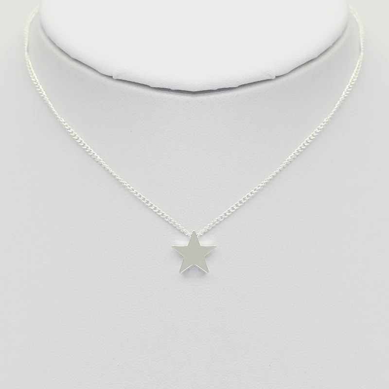 

Mini Star clavicle Tiny chain 2021 New Style Charms Necklace For Female Women Pendant Metal Fancy Jewelry Silver Color
