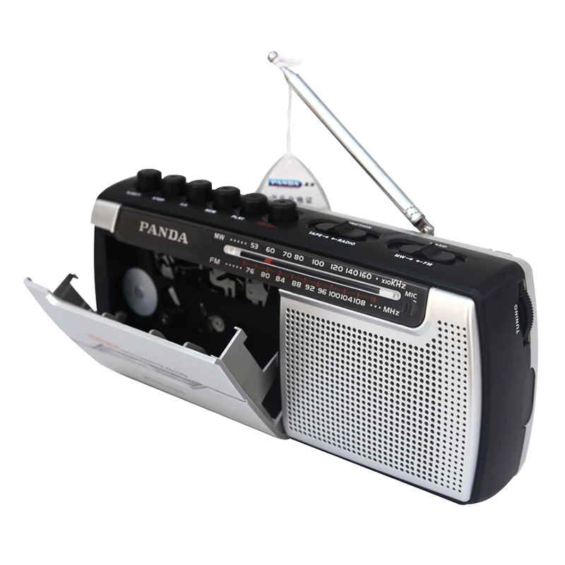 Портативный кассетный плеер магнитофон Walkman музыкальный динамик FM MW радио для