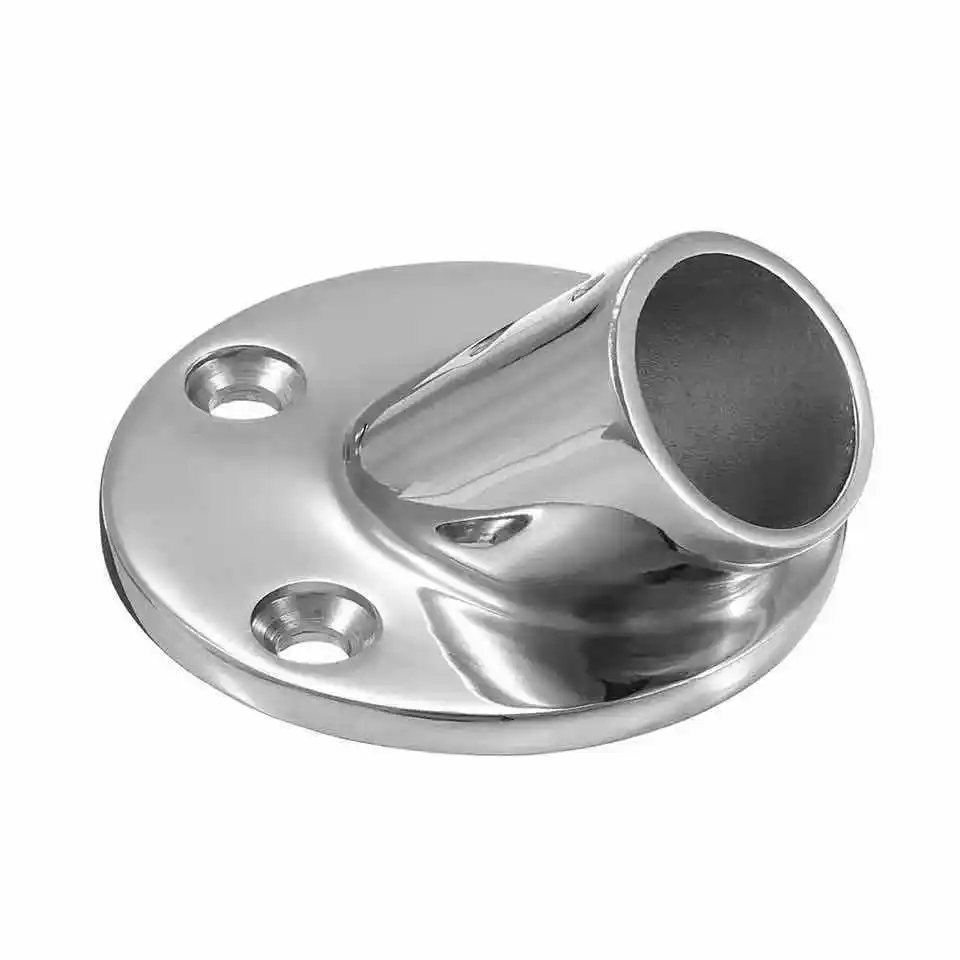 Нержавеющая сталь поручень фитинги 45 градусов 1 &quotкруглое основание трубы база