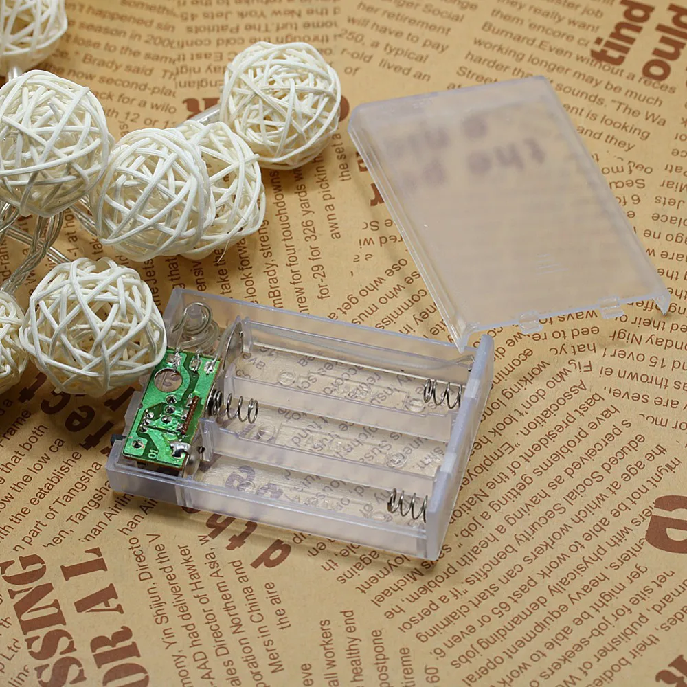 Яркий свет украшения свадебных мест 30 светодиодный цвет Ротанговые шарики