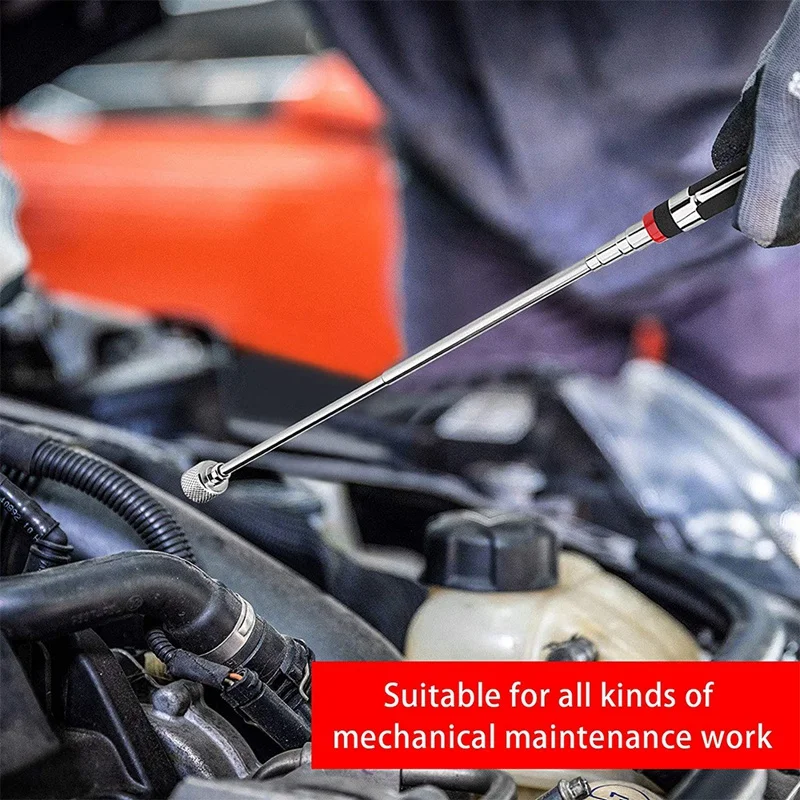 

Magnetic Pickup Tool 3PCS Extendable Magnet Stick with 10LB 15LB and 20LB Telescoping Magnet Stick Tool