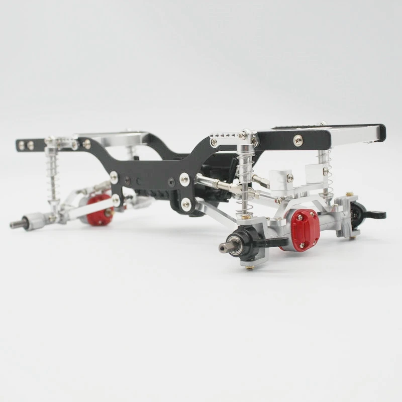 

Metal Pull Rod Link with Tie Rod Mount Seat Accessories,Silver with Metal Front Bumper with Center Net Protection Armor