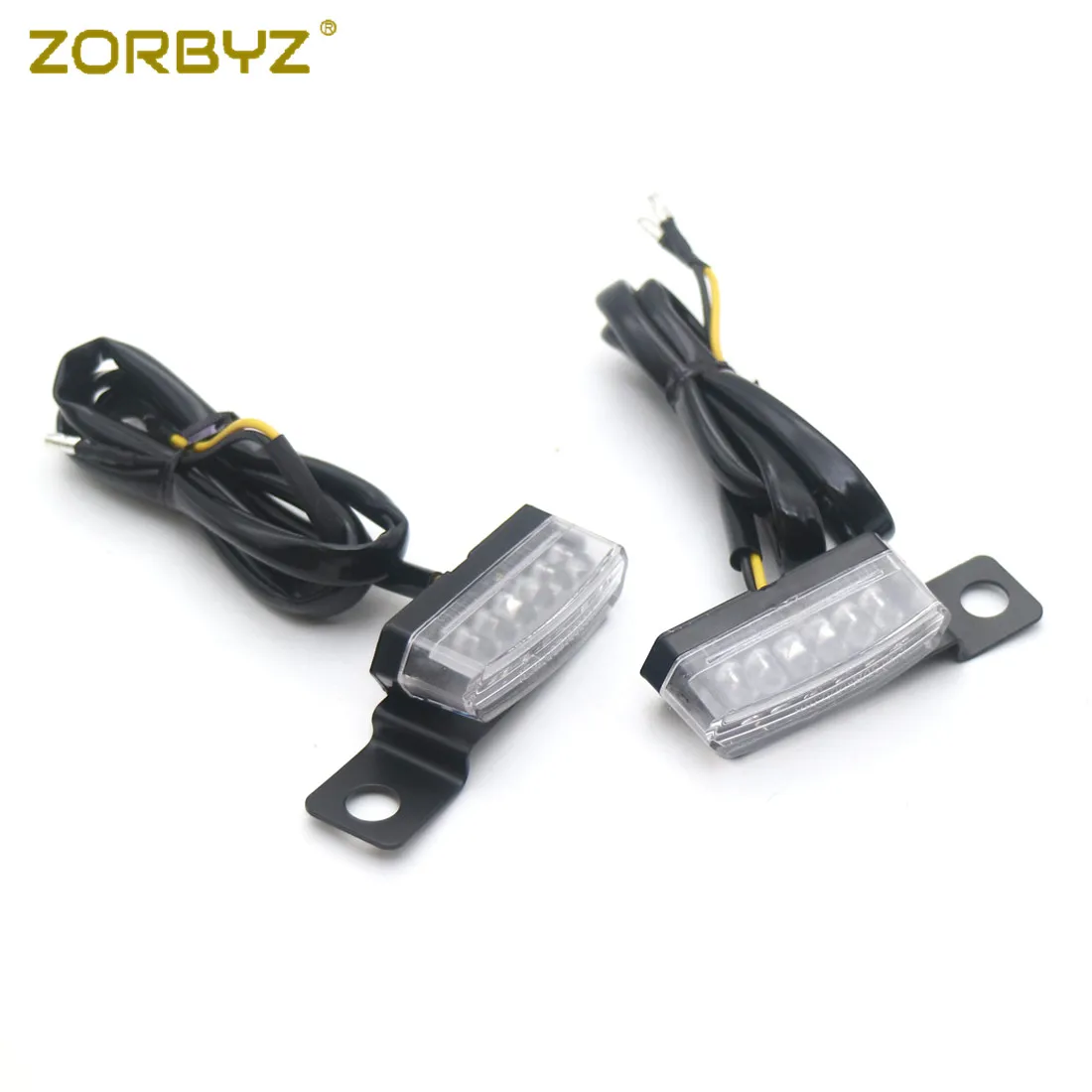 ZORBYZ миниатюрные светодиодные черные тормозные сигнальные лампы с рычажным