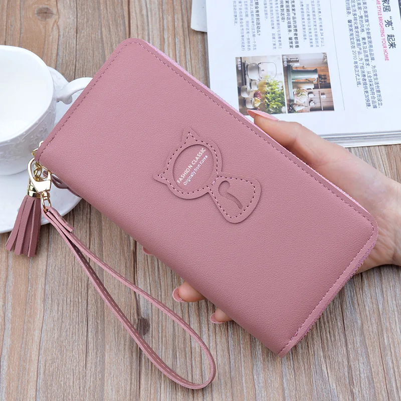 

Long Women's Wallet Carteras Portefeuille Female Purses Coin Purse Card Holder Wallets Pu Leather Clutch Money Carteira Bag