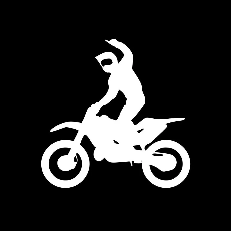 

13.8*13.8CM Cool Stickers Motocross Racing Track Fashion Personality Cartoon Vinyl Decals car styling