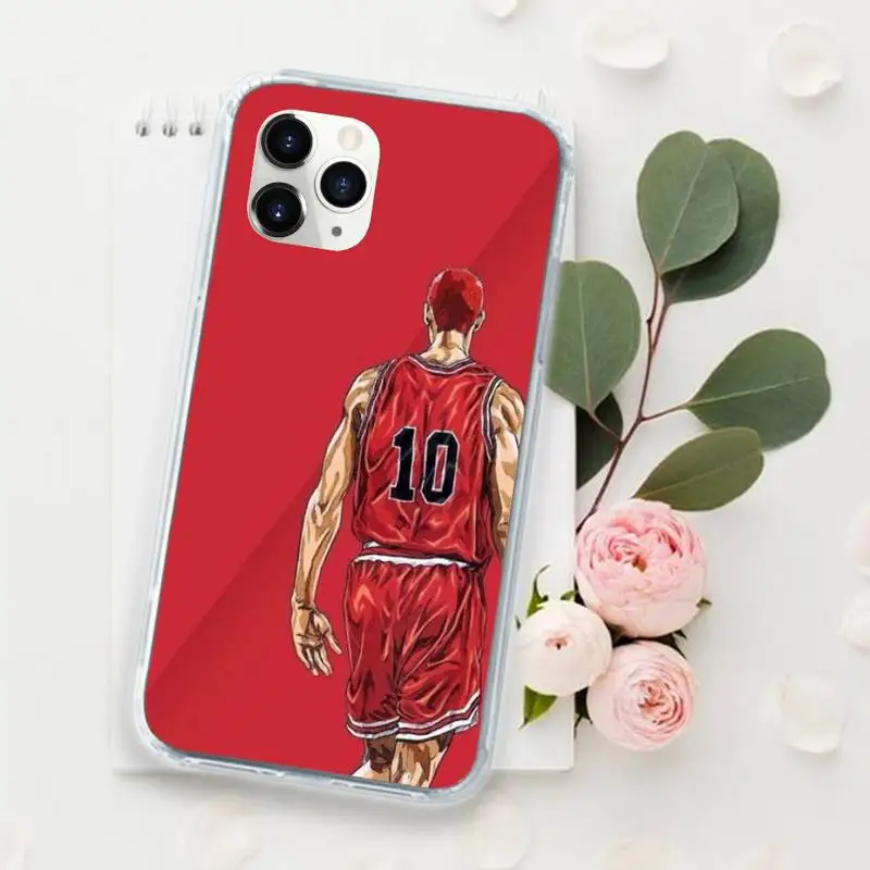 

Slam Dunk japanese anime manga Phone Case for iPhone 11 12 mini pro XS MAX 8 7 6 6S Plus X 5S SE 2020 XR Luxury brand shell