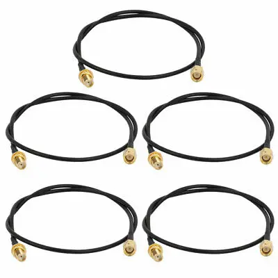 

5pcs RG174 Coaxial Antenna Extension Cable SMA Female / Male Connector 50cm
