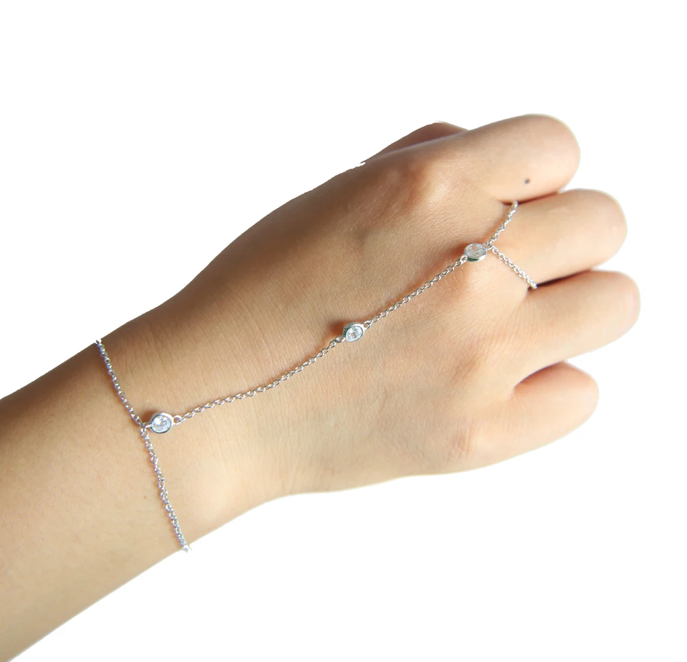 Женский браслет из серебра 925 пробы с фианитами|925 silver|silver goldsilver silver |