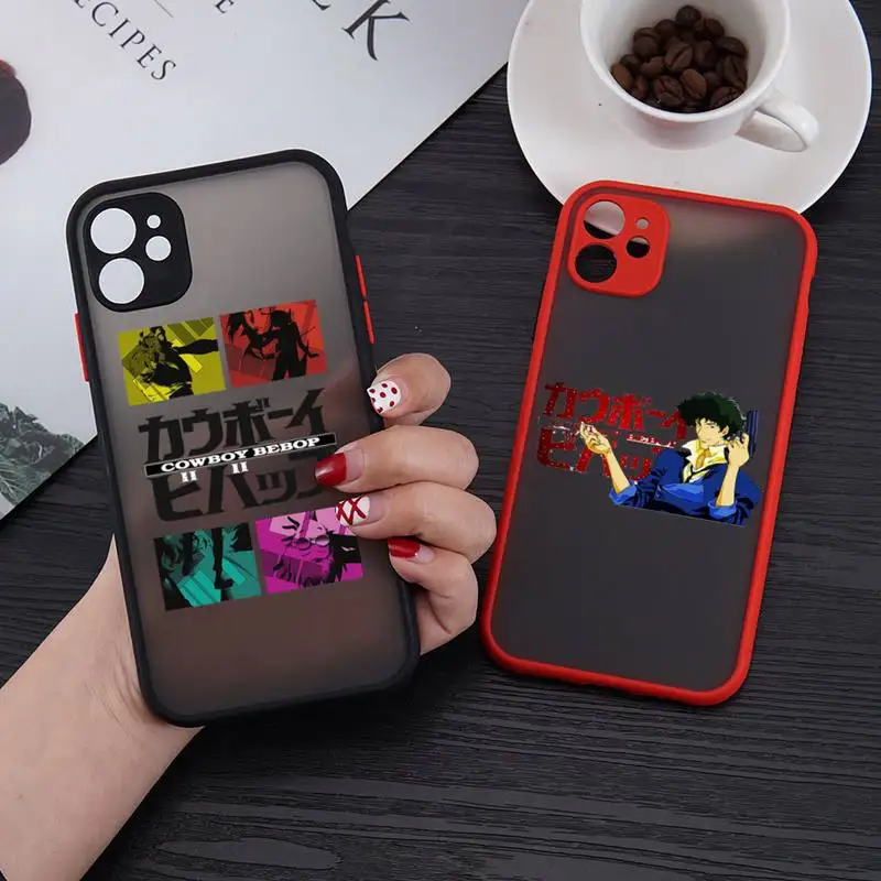 

Japan anime Cowboy bebop Manga Phone Case matte transparent For iphone 7 8 11 12 plus mini x xs xr pro max cover