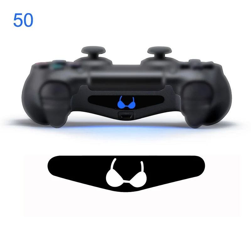 NO 50 Одна штука наклейка для sony Play station 4 PS4 контроллер светодиодный светильник наклейка для бара ПВХ наклейка для PS4 Dualshock геймпад управление - Цвет: NO 50