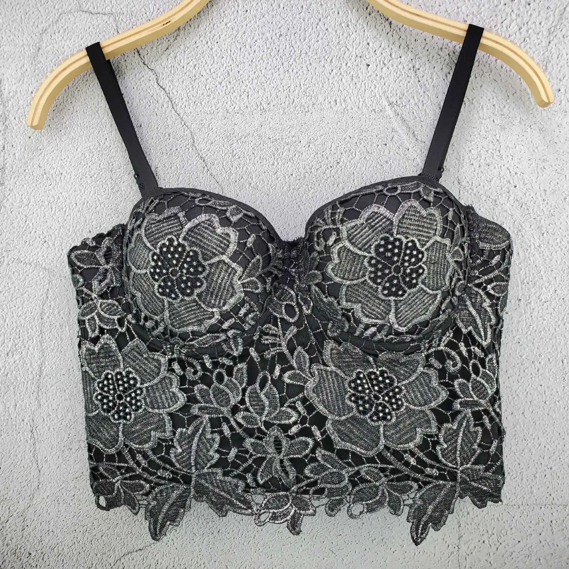 

Женские пикантные дизайнерские кружевные топы белого цвета и цвета хаки на бретелях-спагетти с кристаллами, укороченные топы 2021