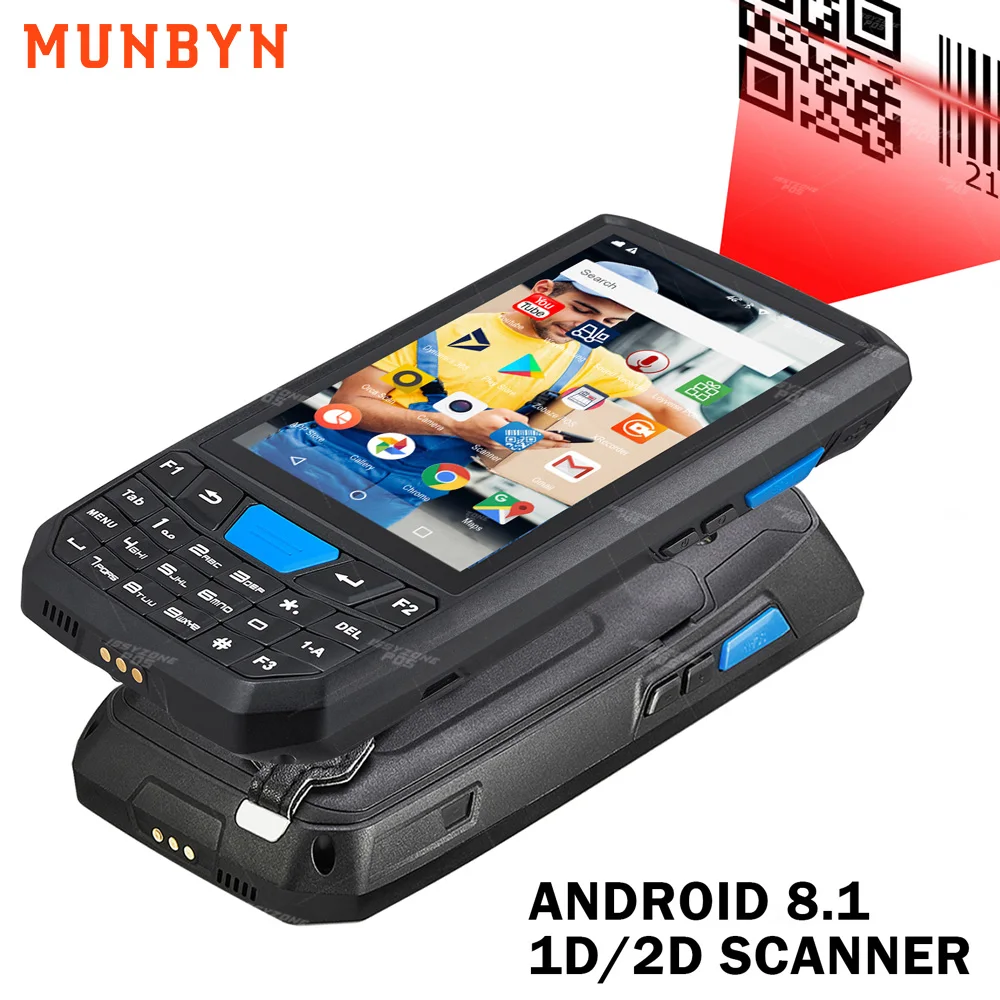 Прочный PDA Android 8 1 Ручной pos терминал GPS Wifi Bluetooth 4G мобильный сканер 1D 2D считыватель