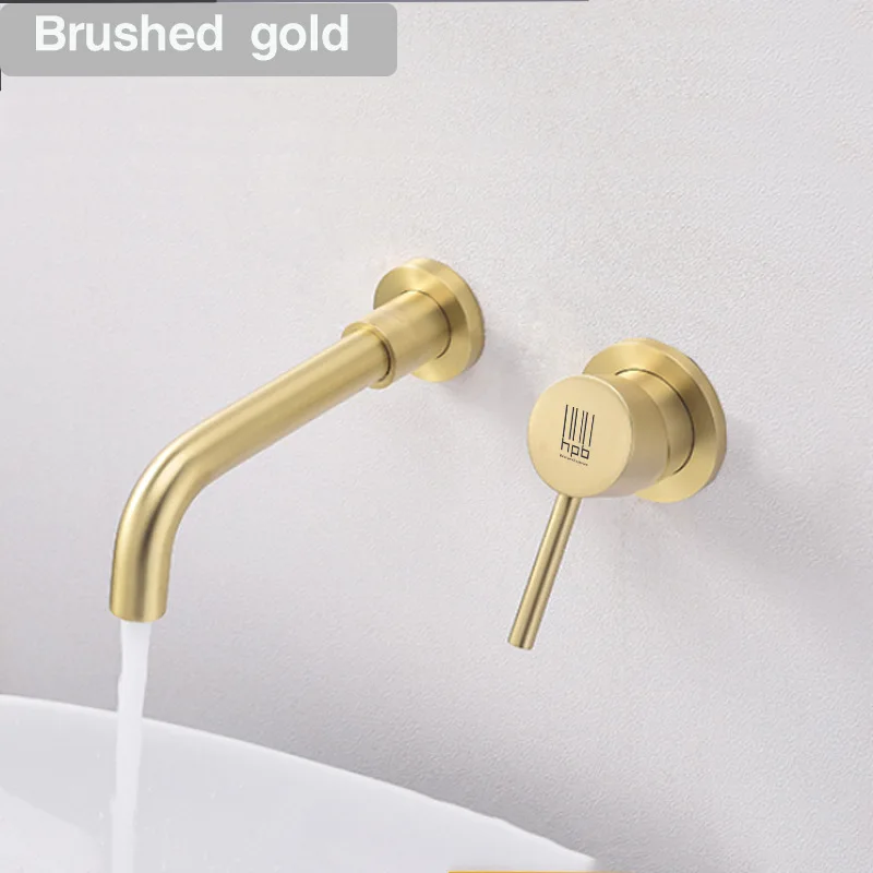 Смеситель для ванной комнаты Водопад однорычажный настенный кран умывальника |