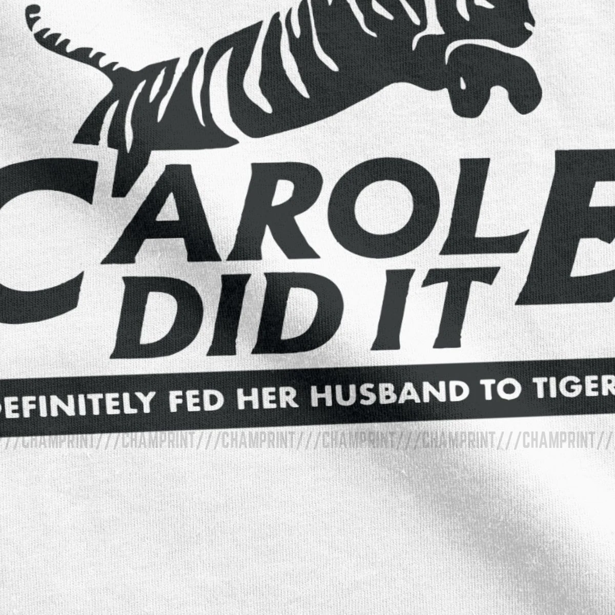 Мужские Винтажные футболки Carole Did It с тигром королем Джо экзотическими животными