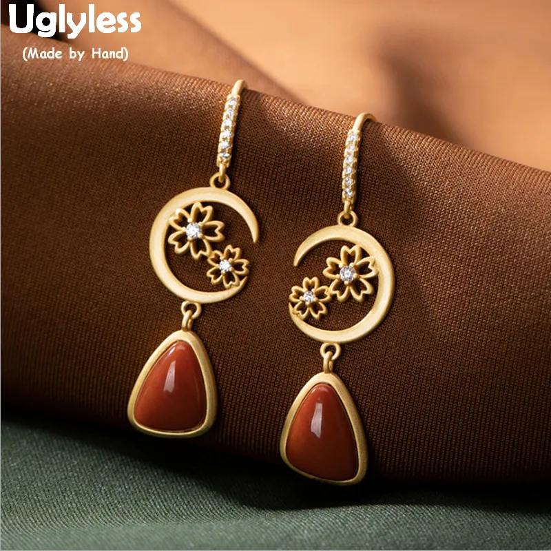 

Серьги женские из серебра 925 пробы, с агатом, E1408