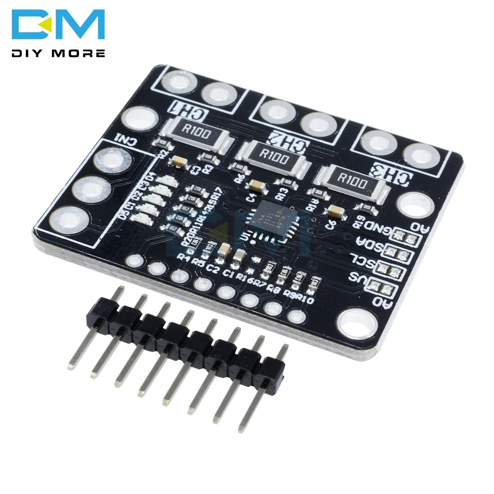 Модуль платы датчика питания IIC I2C INA3221 Замена модуля напряжения источника INA219