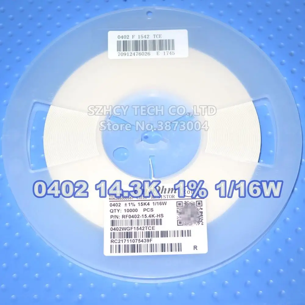10000 ШТ 0402 15,4 k 15K4 1% 1/16W RF0402-15.4K-HS чип резистор