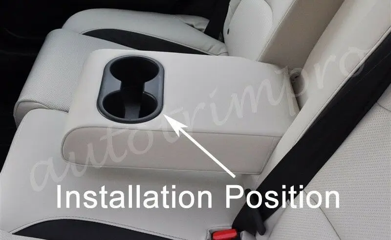 Внутренние детали из АБС хрома крышка для водяного стакана на заднее сиденье