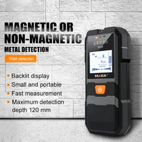 maka mk09 lcd backlight display infrared metal detector metal objects steel wire copper tube finder depth tracker wall scanner