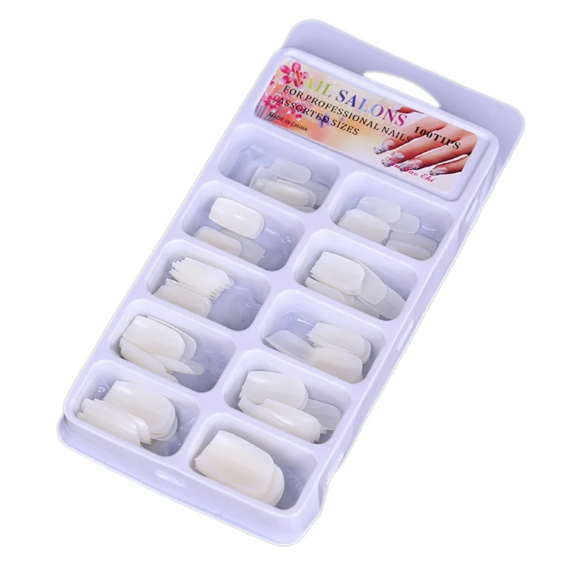 Оптовая продажа 100 шт. Типсы для ногтей тренировки рук гибкие искусственные