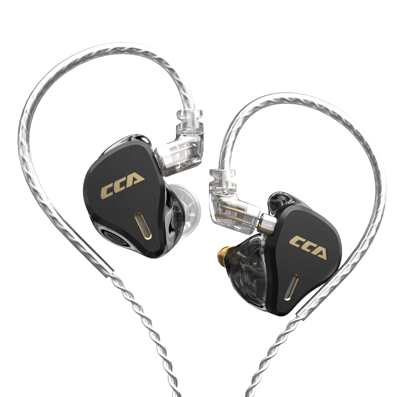 Проводные наушники вкладыши CCA CS16 16BA металлические Hi Fi с шумоподавлением басами