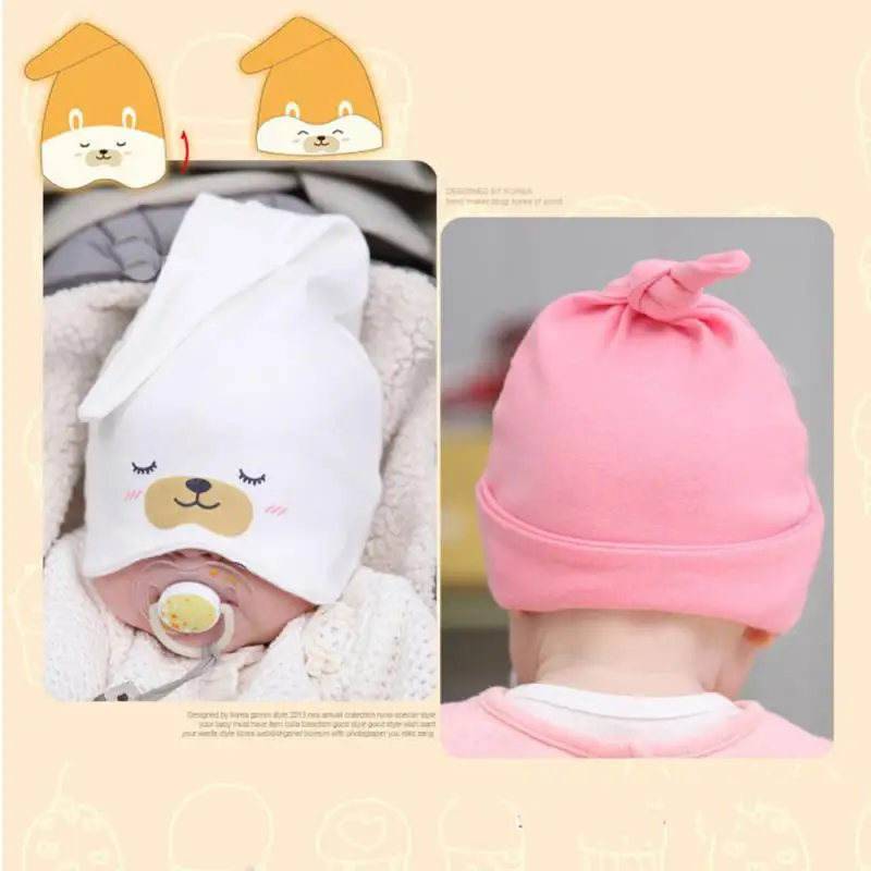 

Baby Cap Cute cartoon Animal Hat Cotton Sleeping Cap Newborn Hat Baby Accessories Boy Girls Spring Autumn Winter Headwear Hot