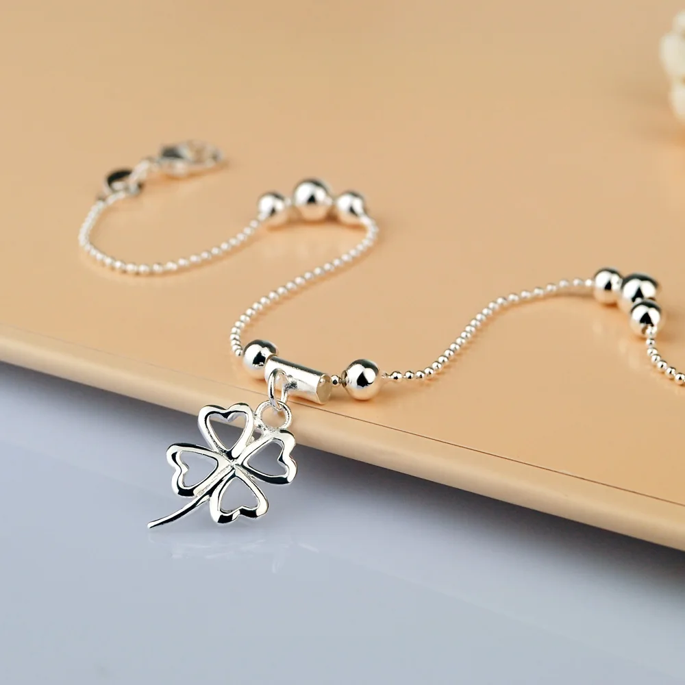 Браслеты на ногу женские из серебра 100% пробы с колокольчиком | Украшения и