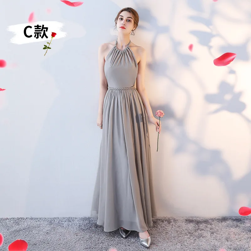 

Hot Sale Multiple Styles Maxi Chiffon Bridesmaid Dresses Maid Of Honor Dresses
