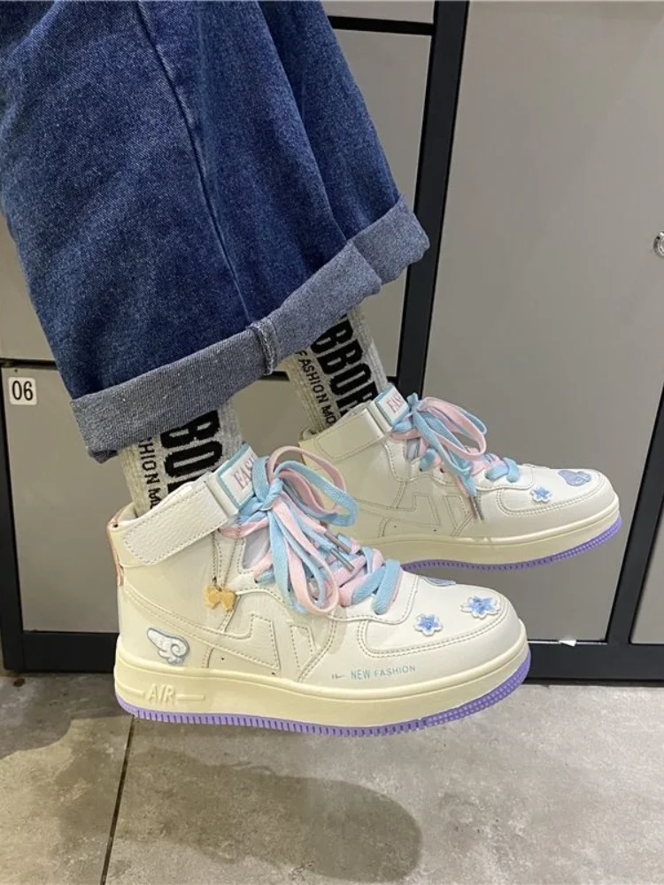 tenis blancos bota mujer – Compra tenis blancos bota mujer con envío gratis  en AliExpress Mobile.