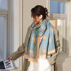 Женский зимний шарф с рисунком лошади, рандомные шарфы, толстые теплые пледы, шали и шарфы, женские шарфы