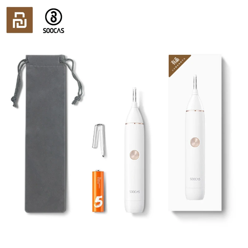 

Водонепроницаемый триммер Xiaomi Soocas N1 для носа, бровей, волос, острые лезвия для мытья тела, минималистичный дизайн, Безопасный Очиститель, от...