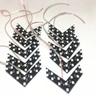 100 шт., автомобильный зеркальный светильник заднего вида, 14 SMD светодиодный зеркальный индикатор заднего вида для автомобиля, светильник с поворотным сигналом, светильник светодиодный