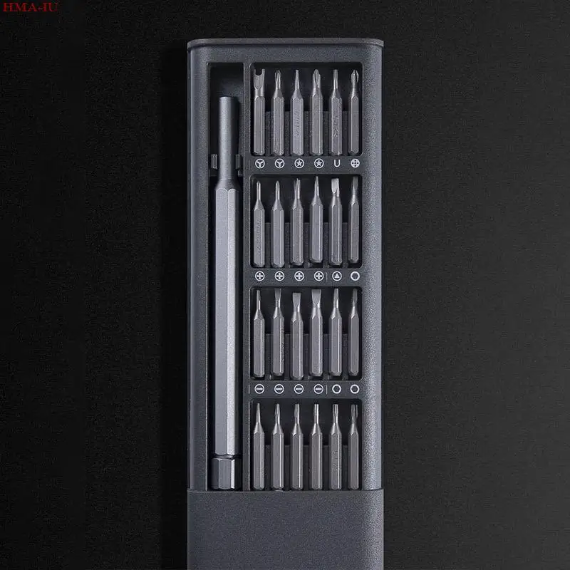 

Screwdriver Kit 25 Precision Magnetic Bits Dismountable Screw Mini Tool Case