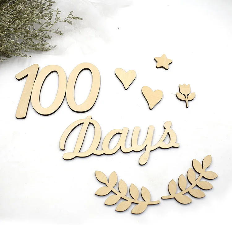 

16pcs Handicraft Wooden Milestone Card Handmade Baby Cards Baby Shower Gift