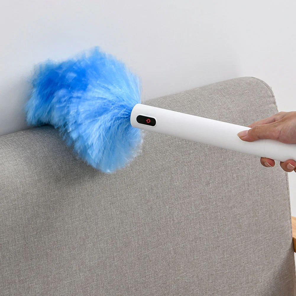 

Handheld Electric Feather Duster Telescopic Spin Dust Cleaning Brush Removal Dusters for Home Furniture Computer Car Cleaning