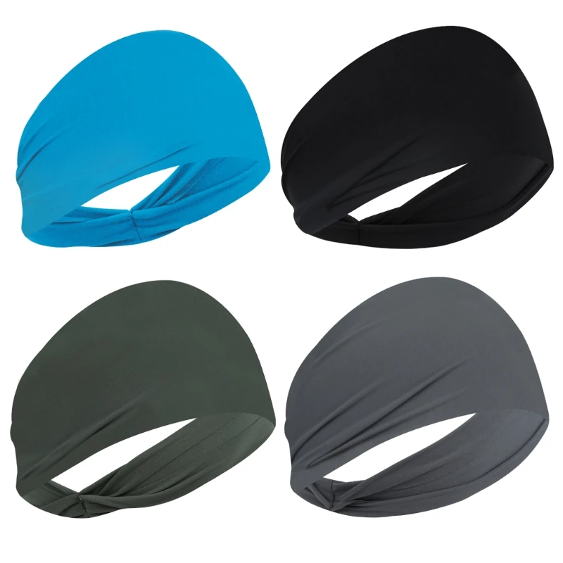 

Повязка на голову E5BD Мужская, Спортивная охлаждающая головная повязка для бега, фитнеса, велоспорта, 4 шт./комплект