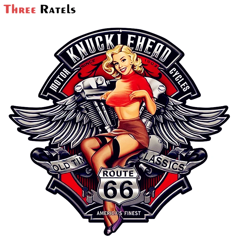 Three Ratels 3D Sexy Girl Knucklehead мотоциклы RT66 Pin Up водонепроницаемый Бампер для окон