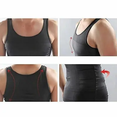 

Men's Body Shaper Vest Underwear Shirt Firm Tummy Belly Buster Control Slimming Plus size S M L XL XXL