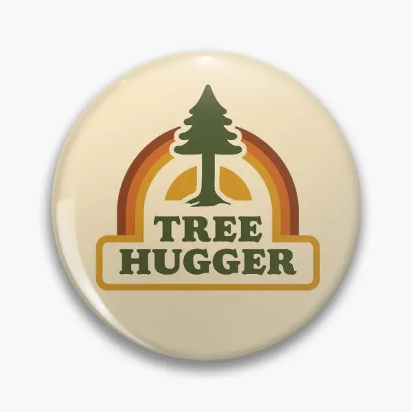 

Retro Tree Hugger Customizable Soft Button Pin Funny Brooch Jewelry Lapel Pin Fashion Hat Cartoon Badge Collar Decor Clothes